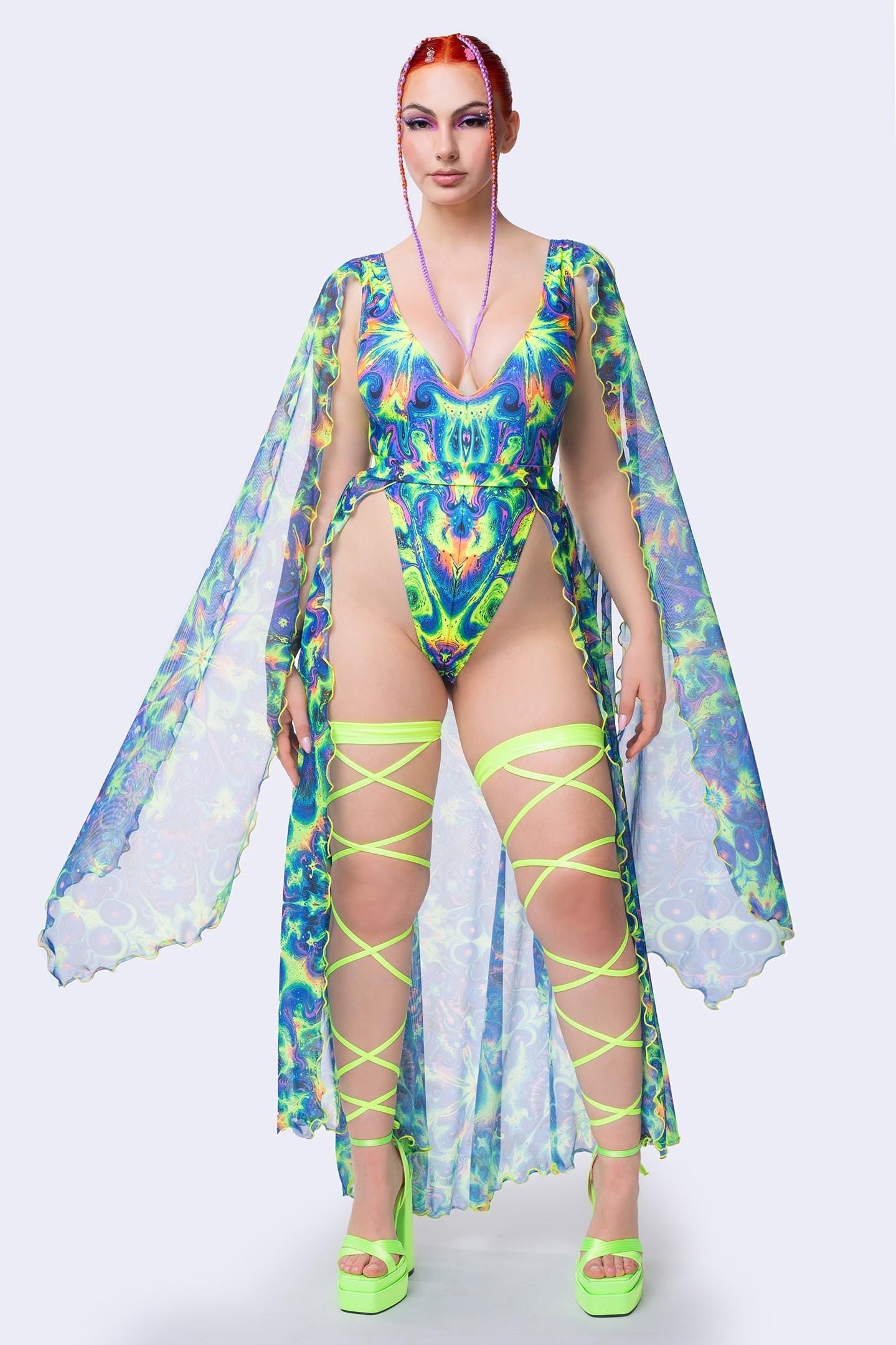 Flux Dominion Open-Front Skirt
