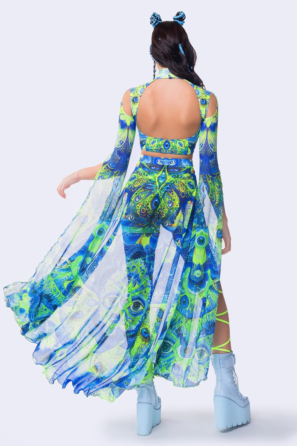 Archangel Dust Open-Front Skirt