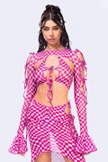 Checked Out 2-Piece Ribbon Top