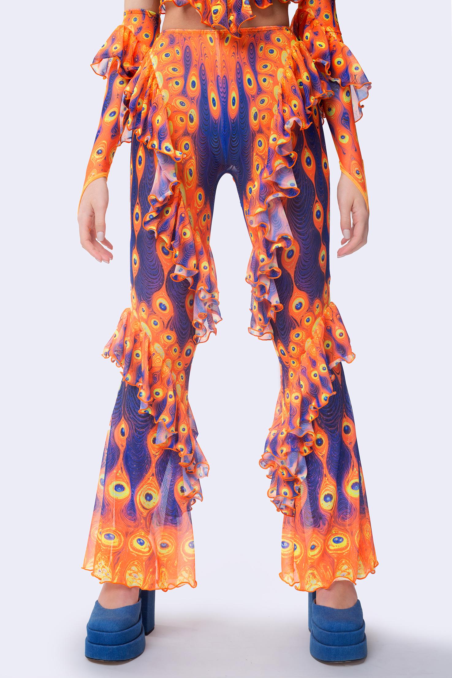 Third Eye Blind Ruffled Bell Bottom Pants