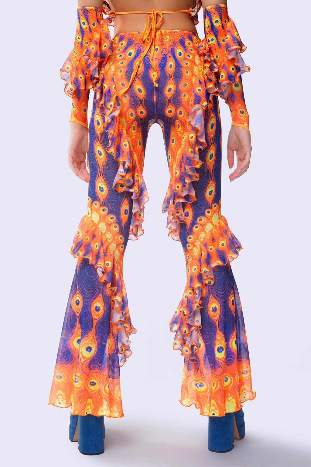 Third Eye Blind Ruffled Bell Bottom Pants