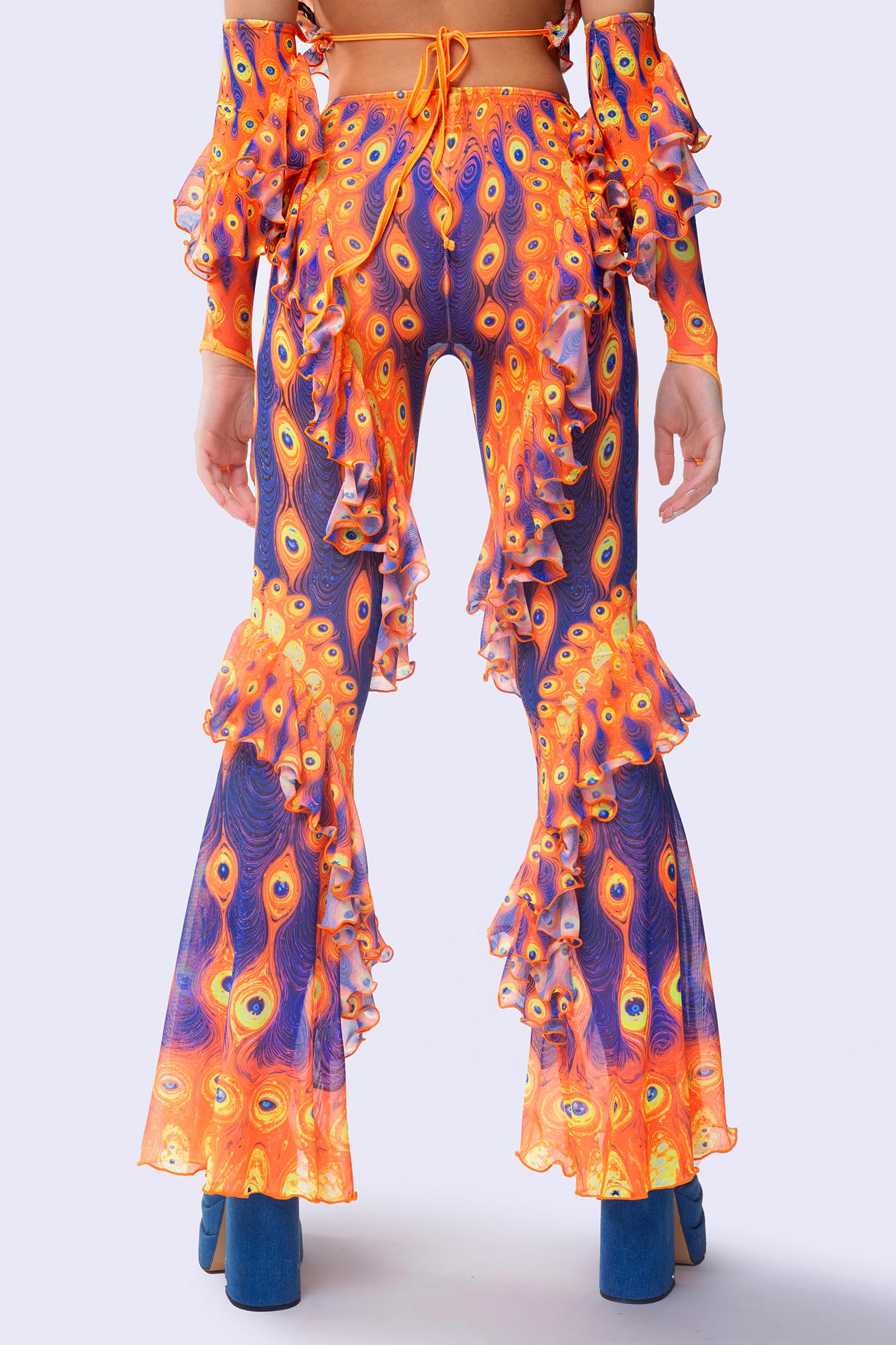 Third Eye Blind Ruffled Bell Bottom Pants