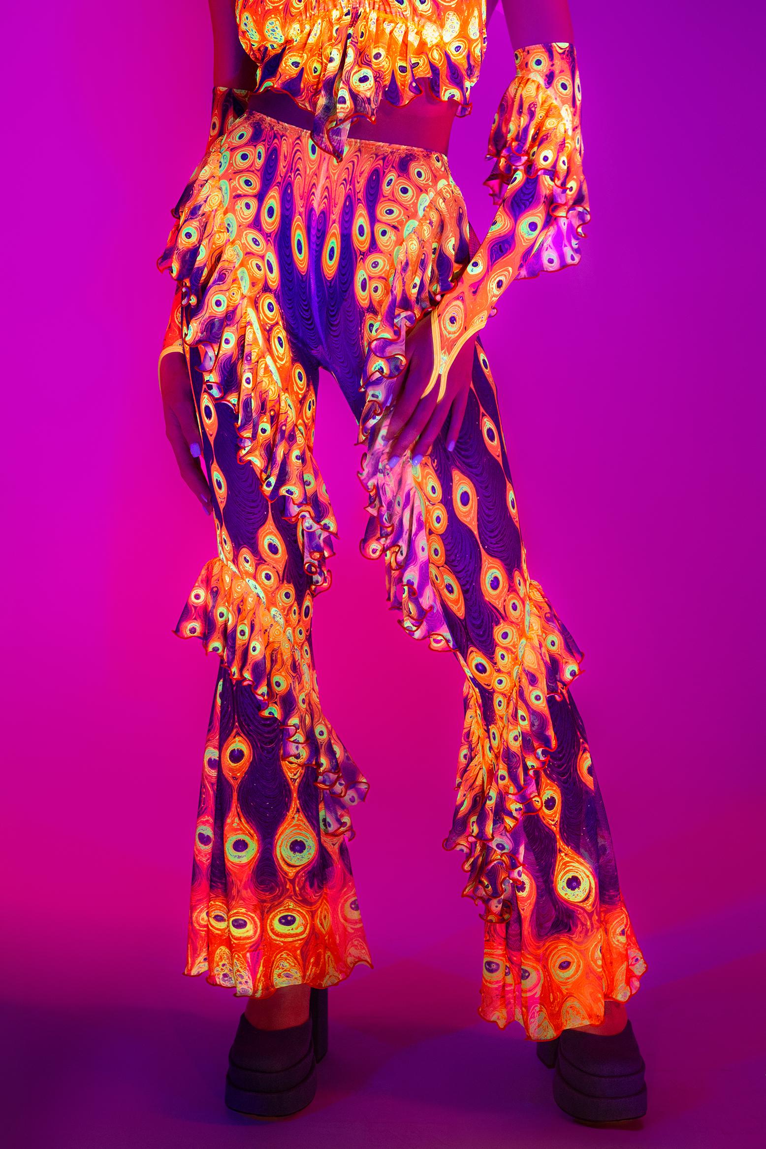 Third Eye Blind Ruffled Bell Bottom Pants