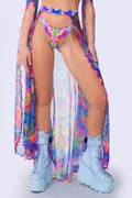 Pulsations Open-Front Skirt