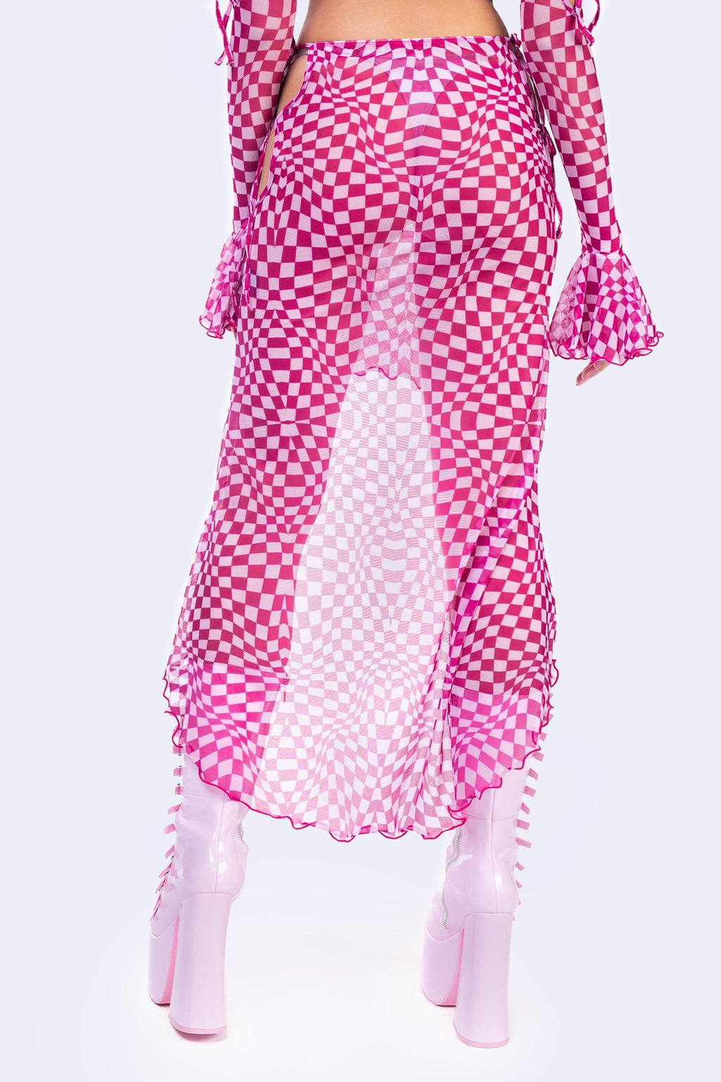 Checked Out Ribbon Skirt Set