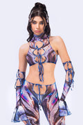 Easy Tiger Keyhole Ribbon Top