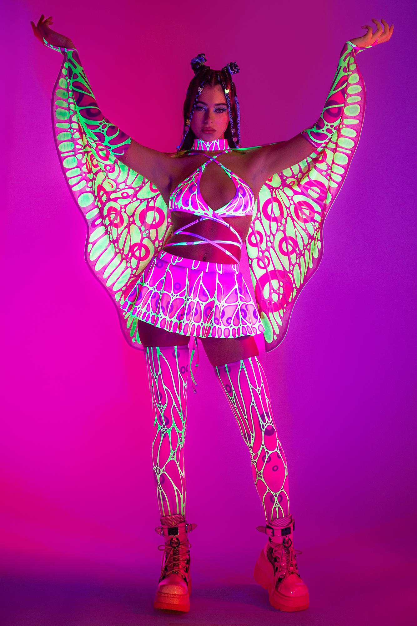 Fluttering Heights Magenta Wings