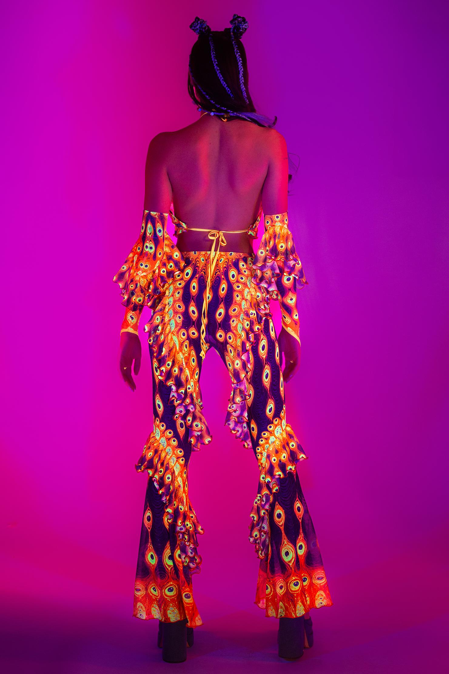 Third Eye Blind Halter Ruffled Top