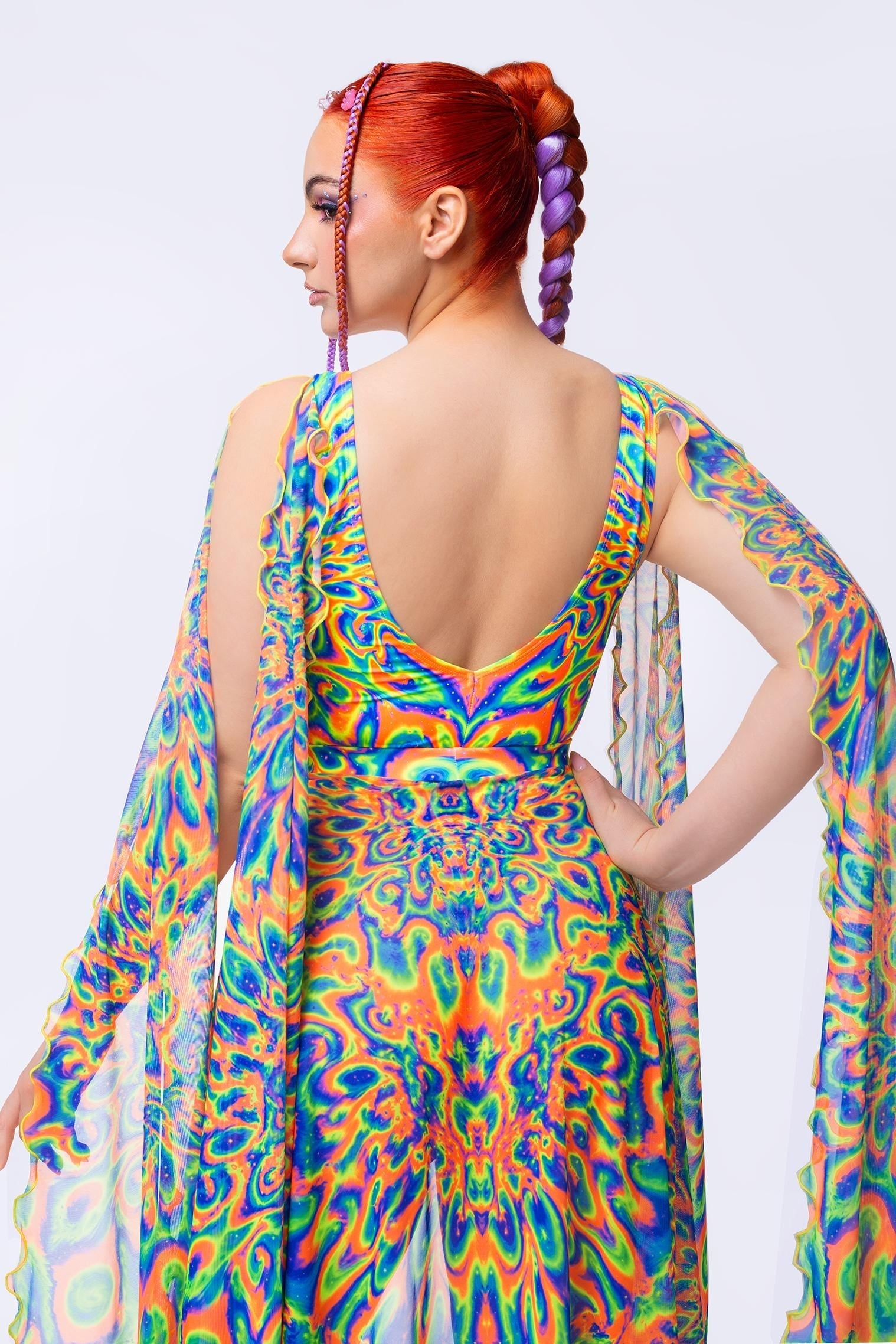 Tied & Dyed  Winged Bodysuit