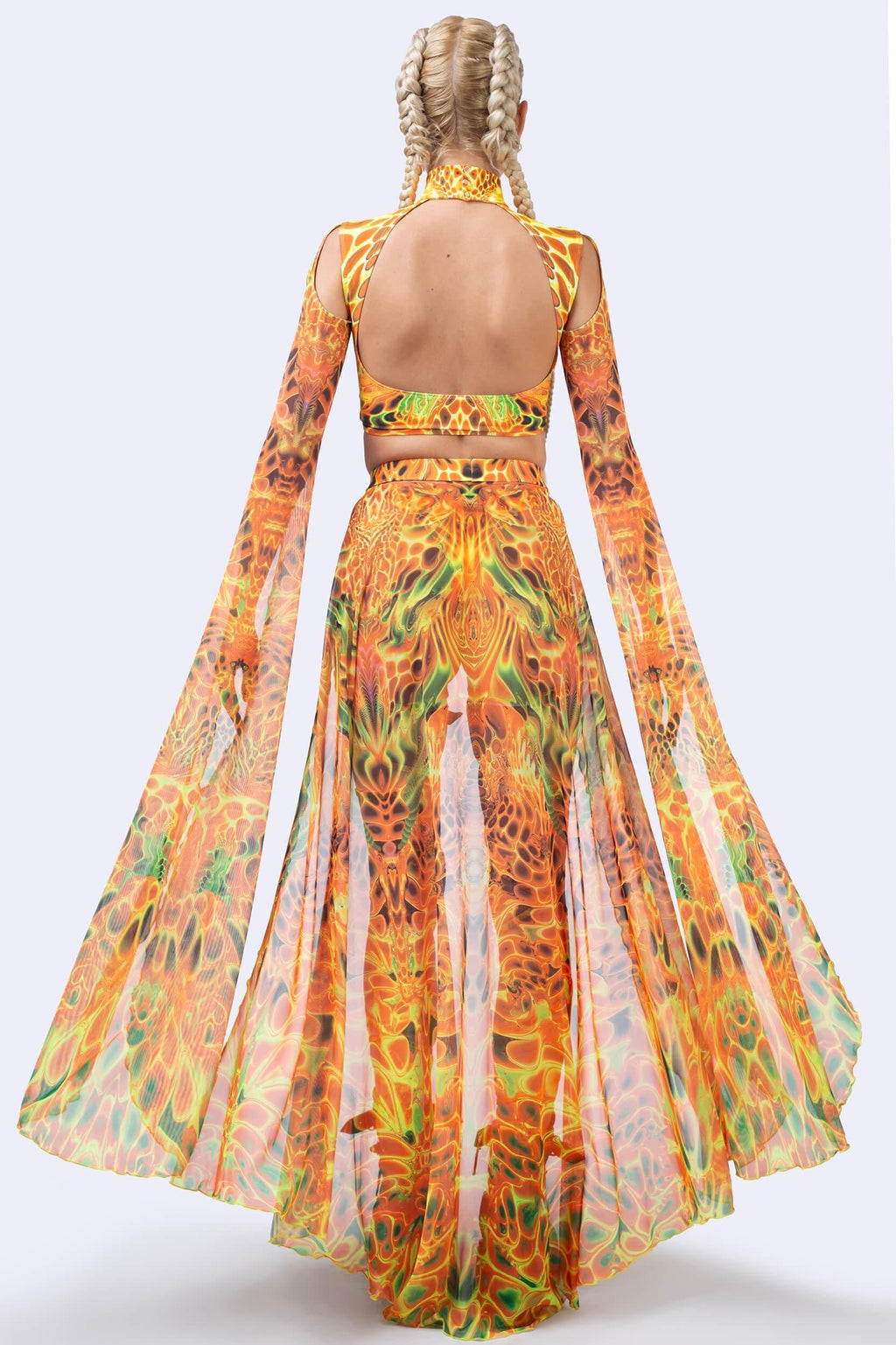 Ember Storm Maxi Sleeve Top