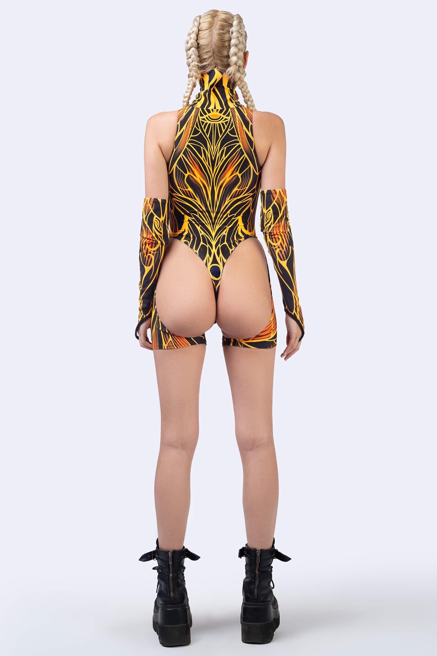 Burn Notice Garter Bodysuit