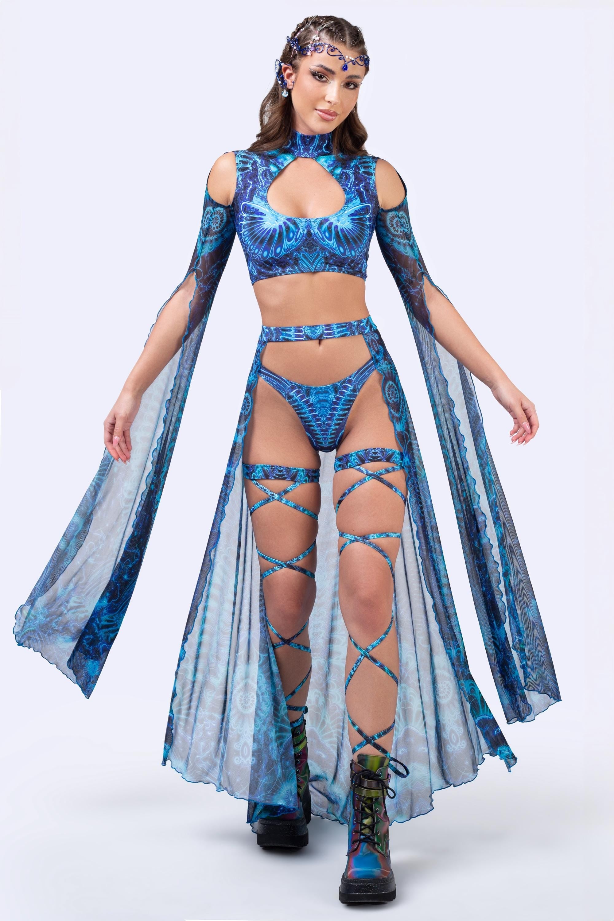 Midnight Gardens of Paradise Bikini Bottoms