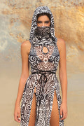 Kumo Smoke Hooded Dress