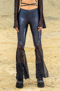 Night Shade Flared Paneled Pants