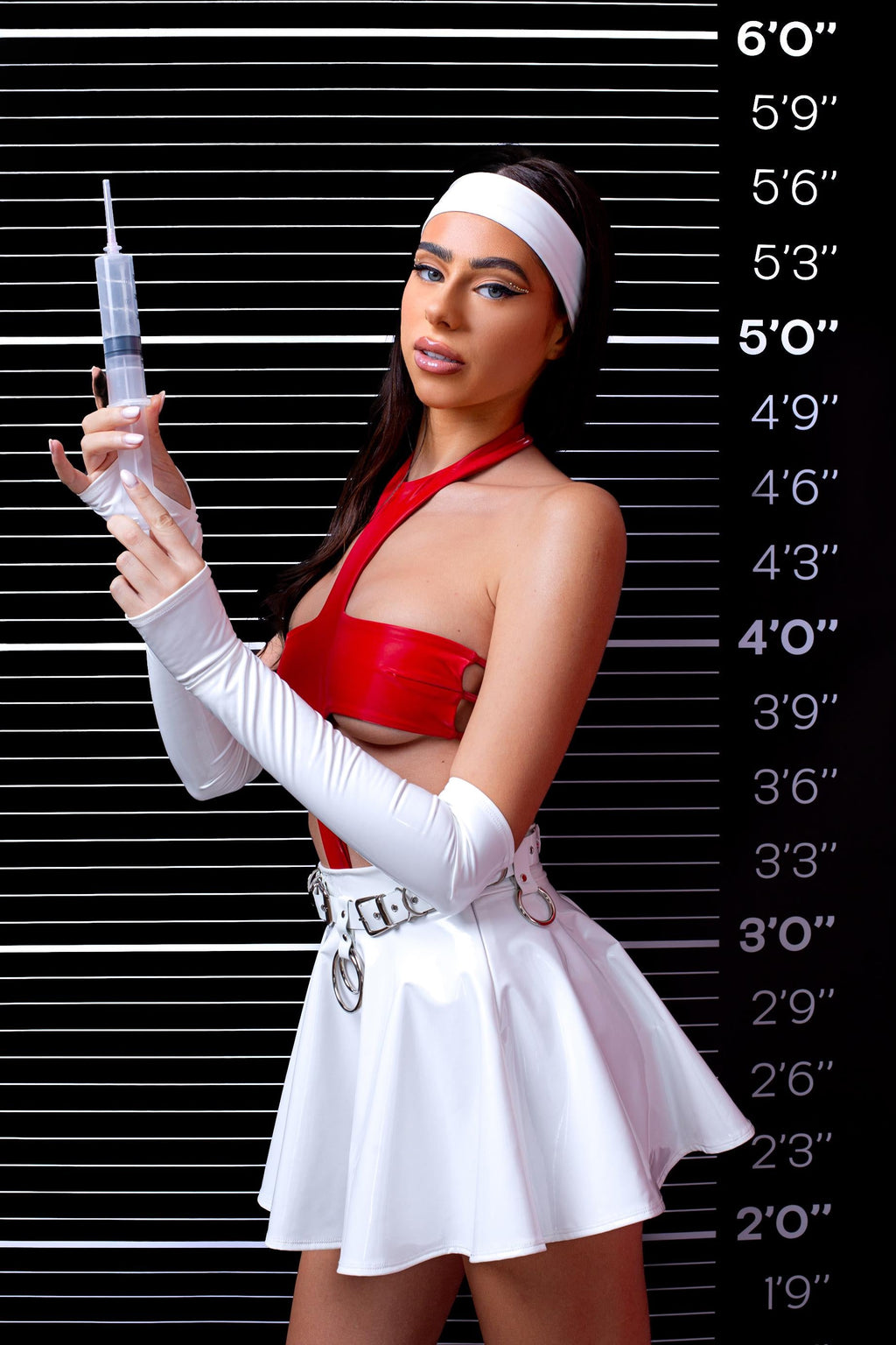 Vital RX Vinyl Mini Skirt