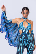 Motherflutter Keyhole Halter Catsuit