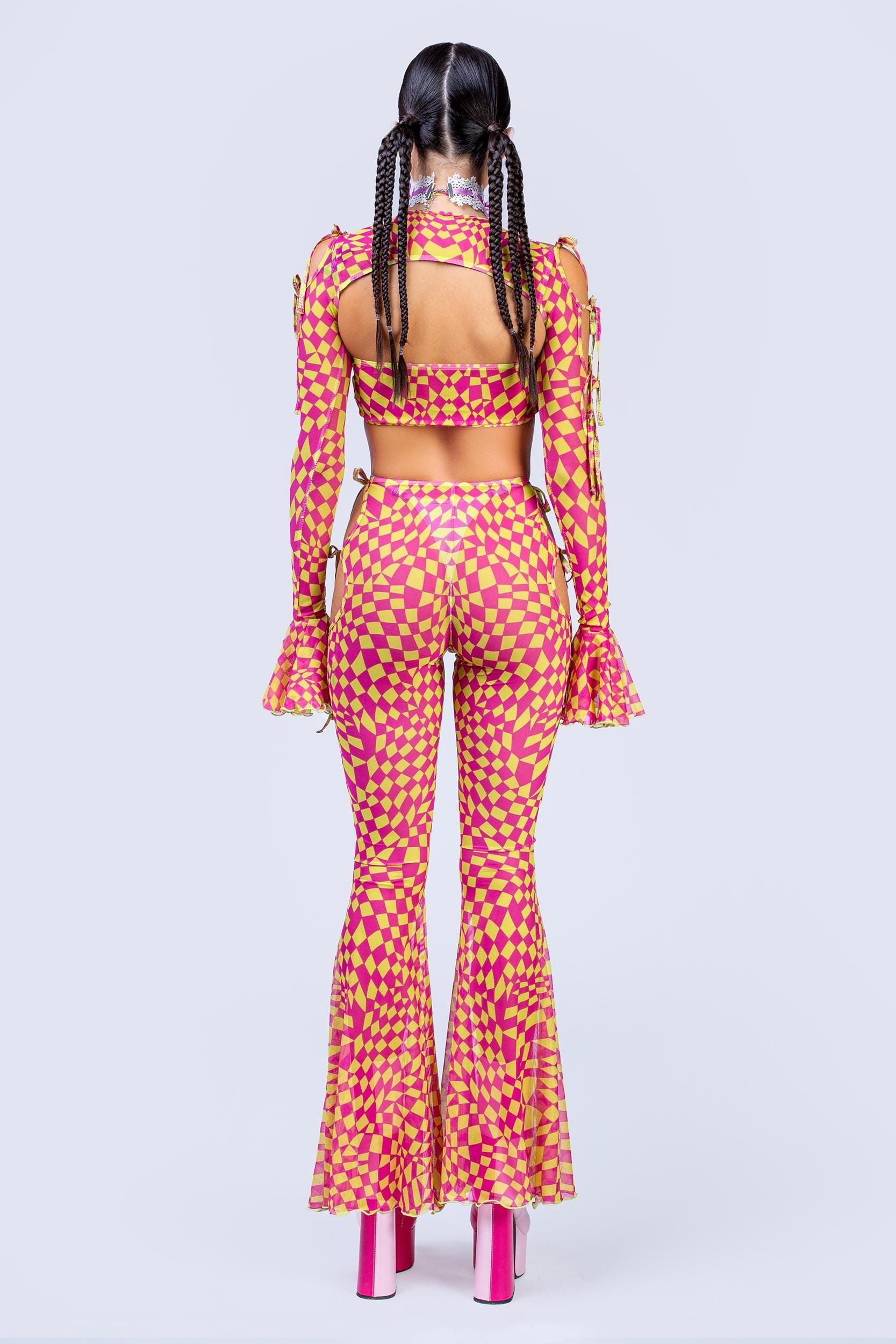 Curtain Call 2-Piece Ribbon Clown Top