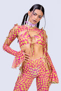 Curtain Call 2-Piece Ribbon Clown Top