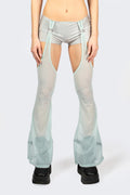 Entwined In Grey Shorts With Chaps