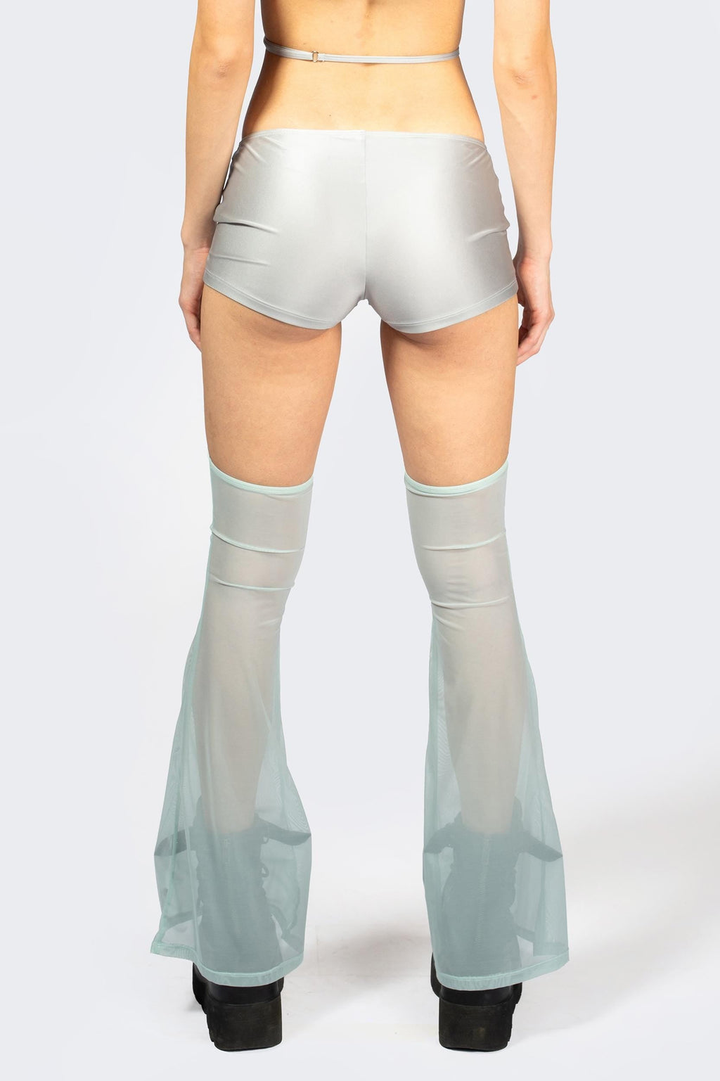 Entwined In Grey Top and Shorts with Chaps Set
