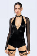 Physical Halter Romper And Shrug