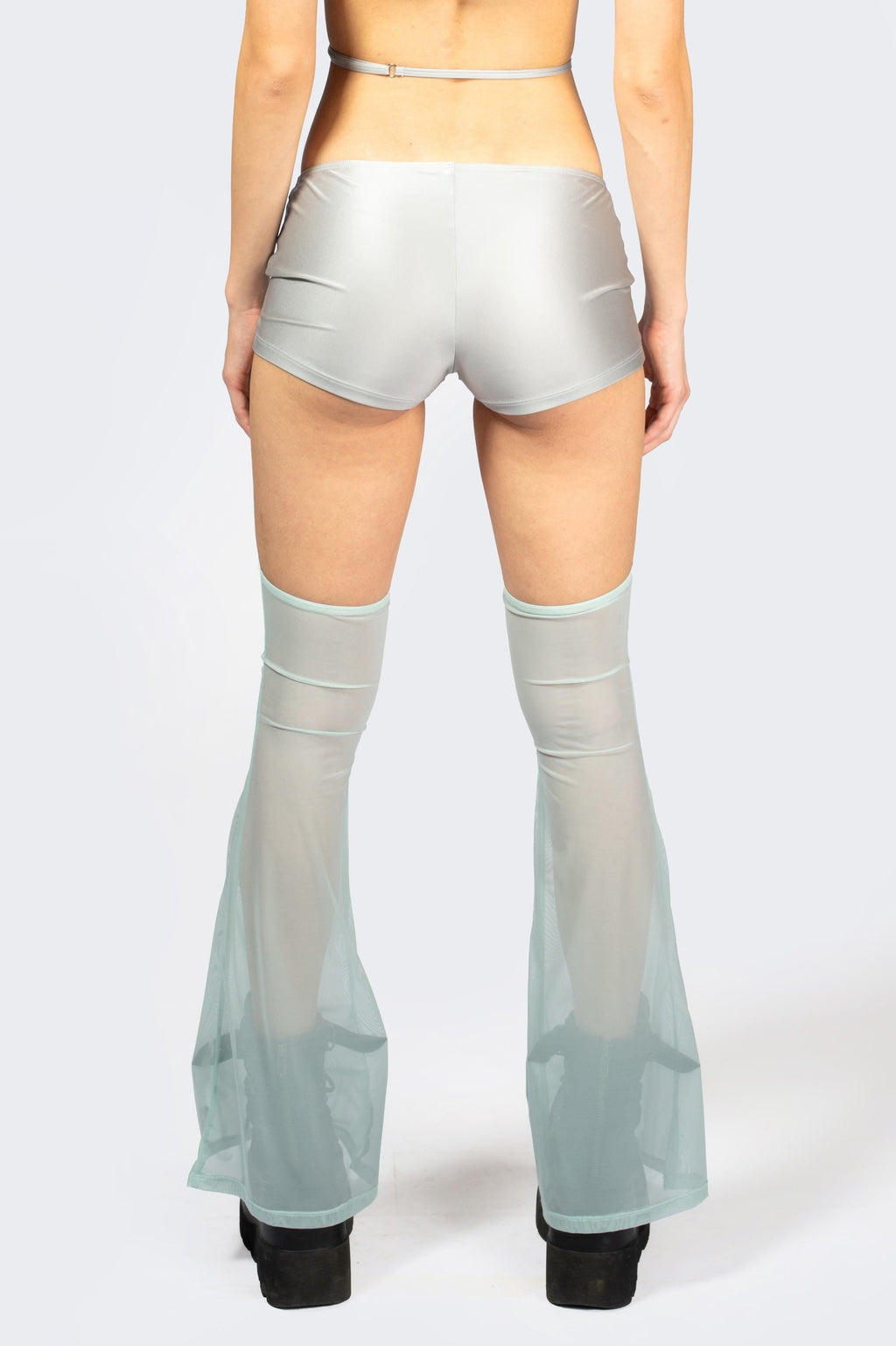 Entwined In Grey Shorts With Chaps