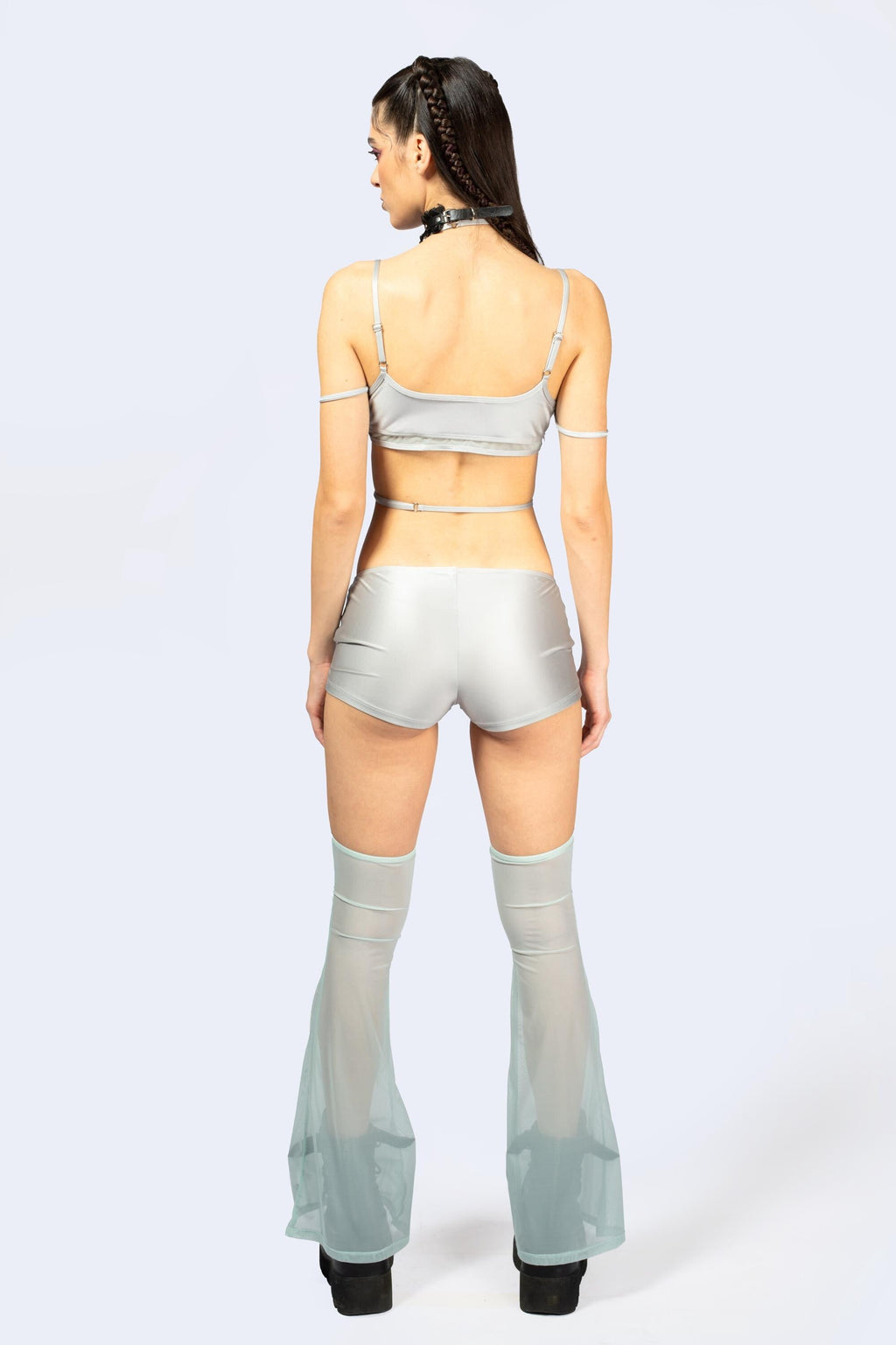 Entwined In Grey Shorts With Chaps