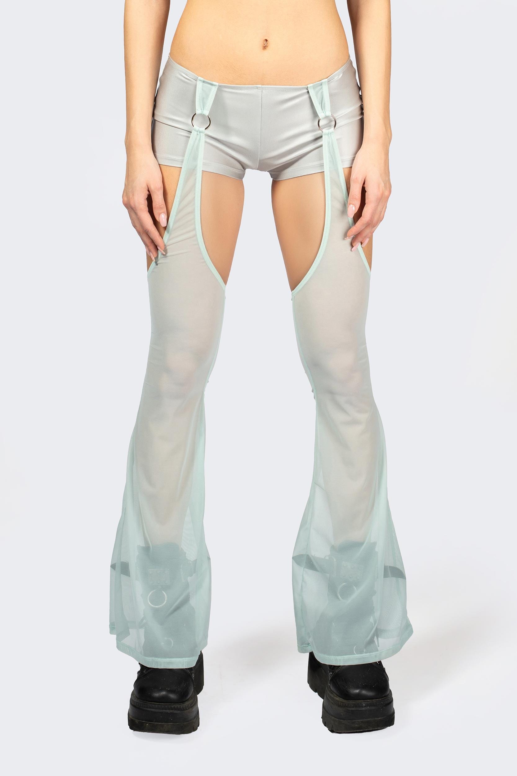 Entwined In Grey Top and Shorts with Chaps Set