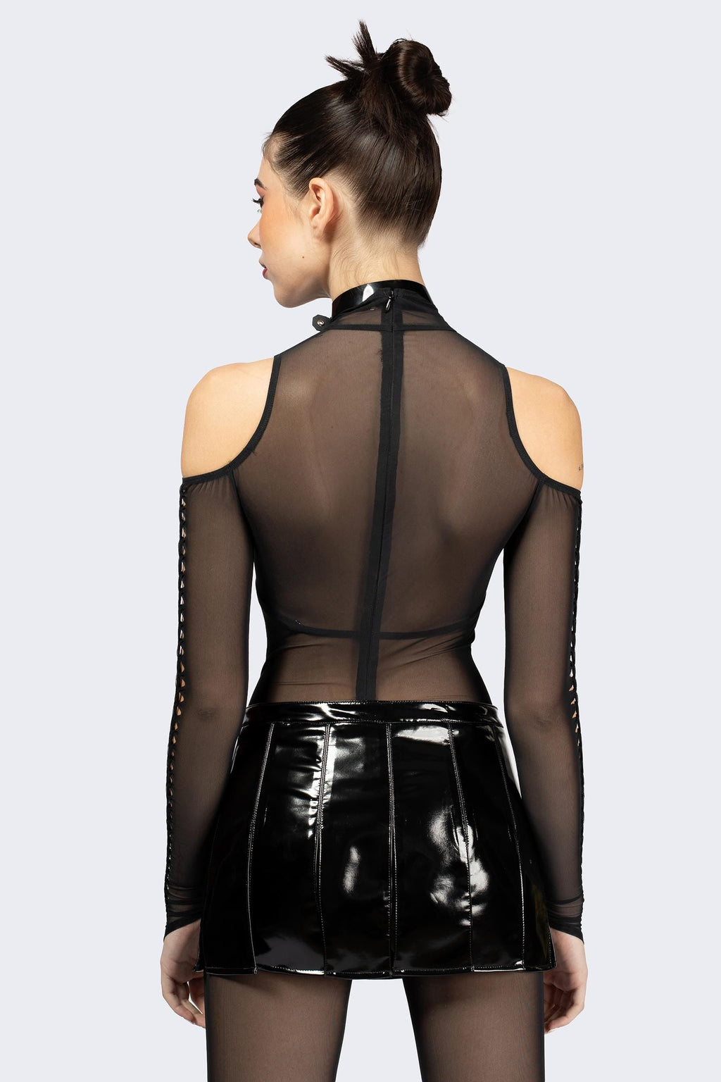 Gladiator Vinyl Mini Skirt