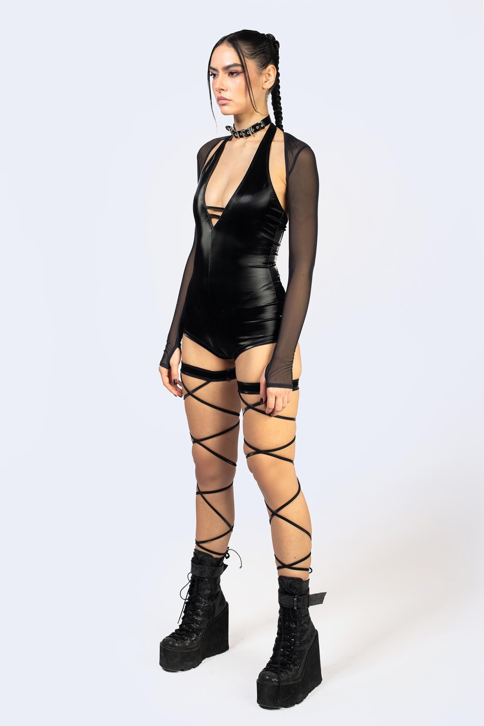 Physical Halter Romper And Shrug