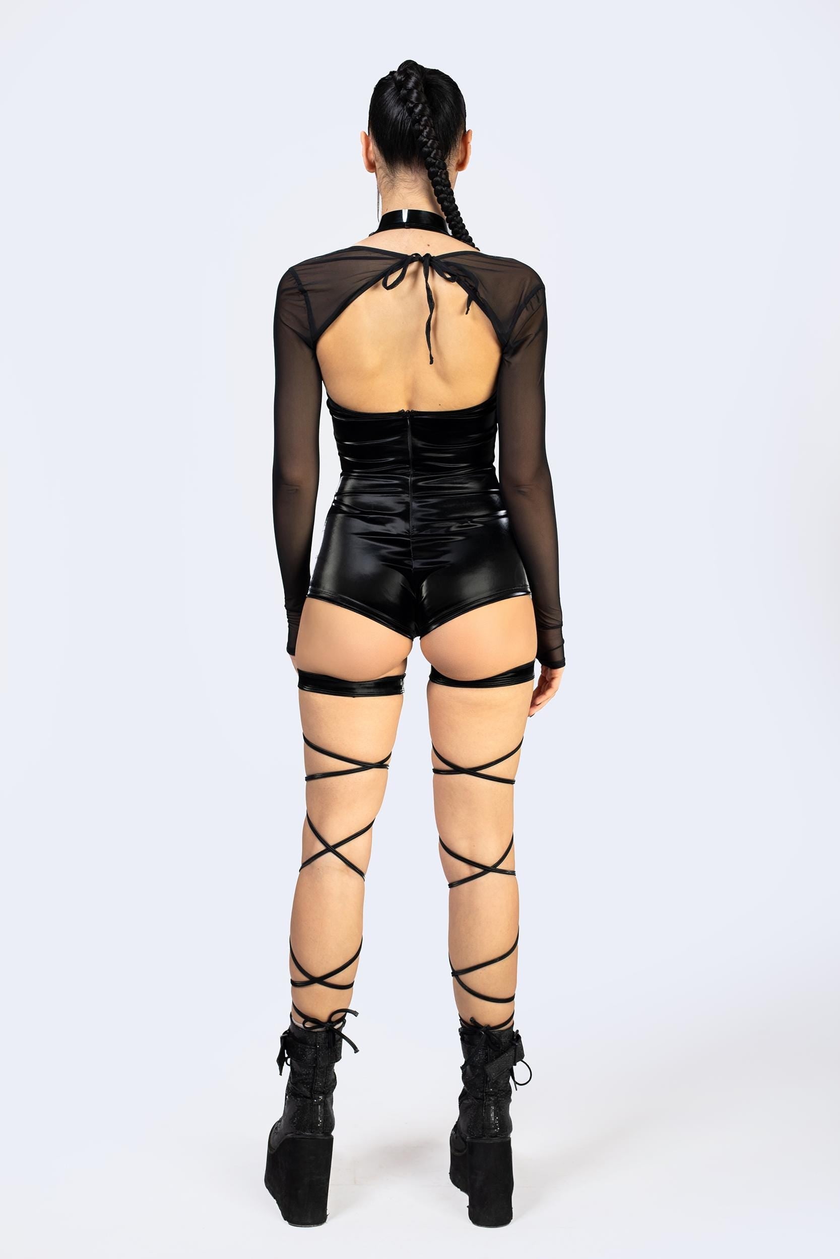 Physical Halter Romper And Shrug
