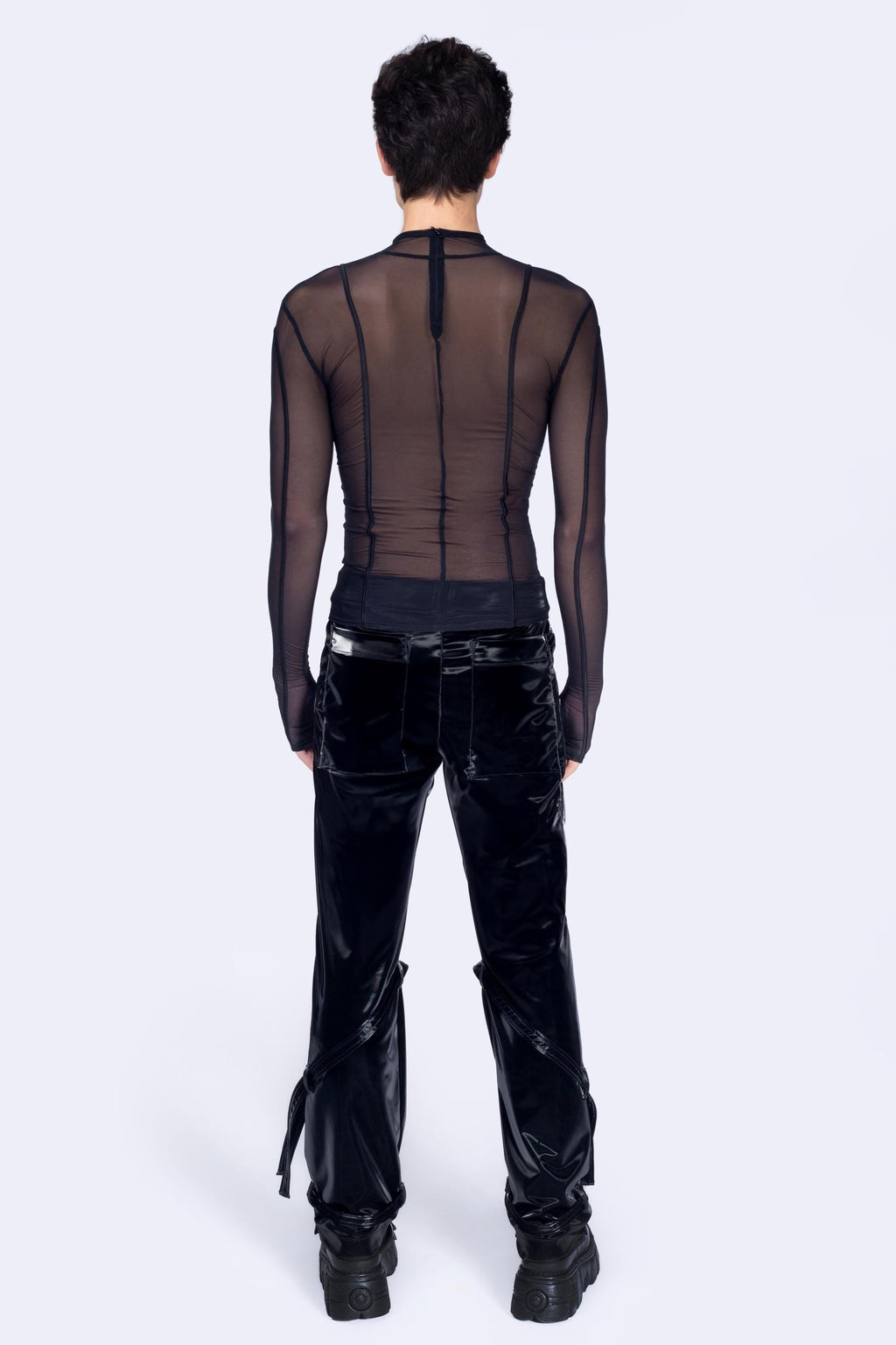 After Dark Male Paneled Top
