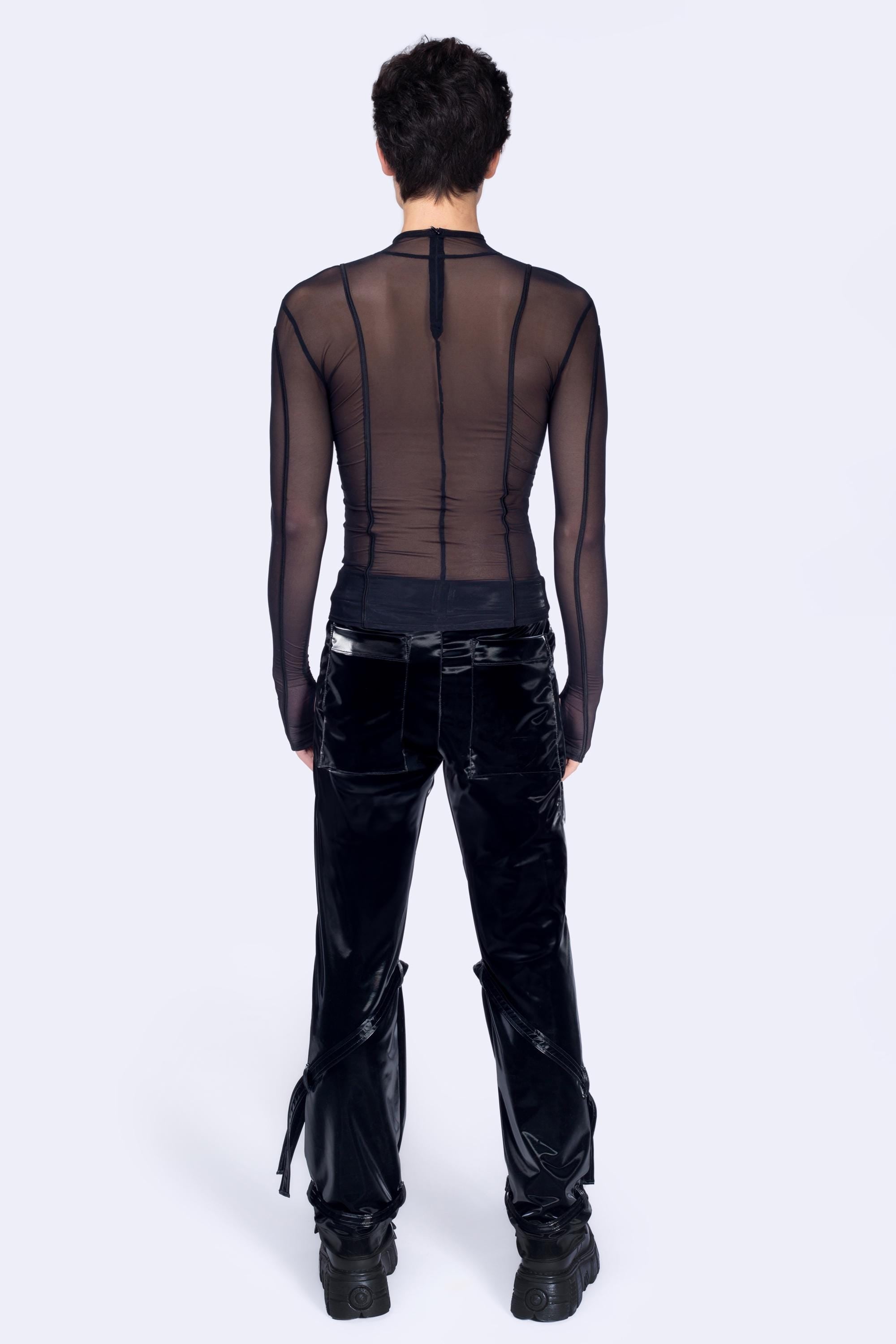 After Dark Male Paneled Top