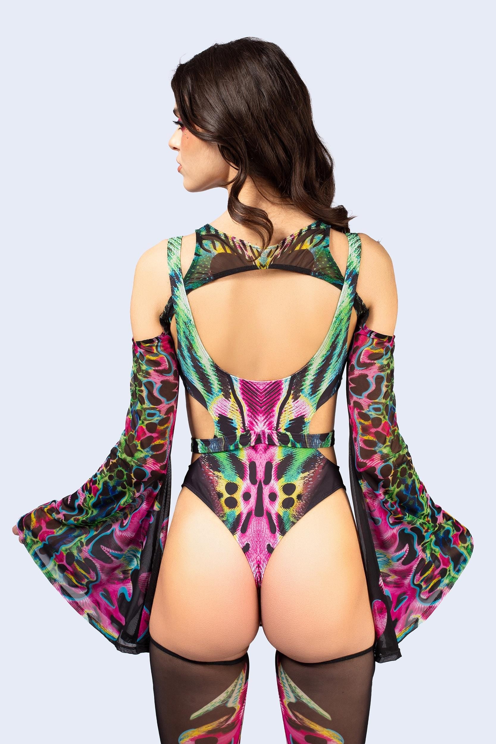 Tearing Me Apart Buckle Cutout Bodysuit