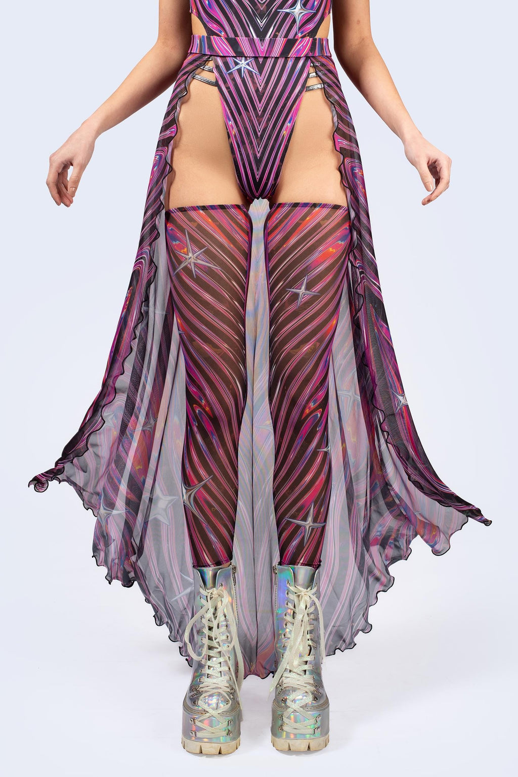 Powerhouse Open Front Skirt Set