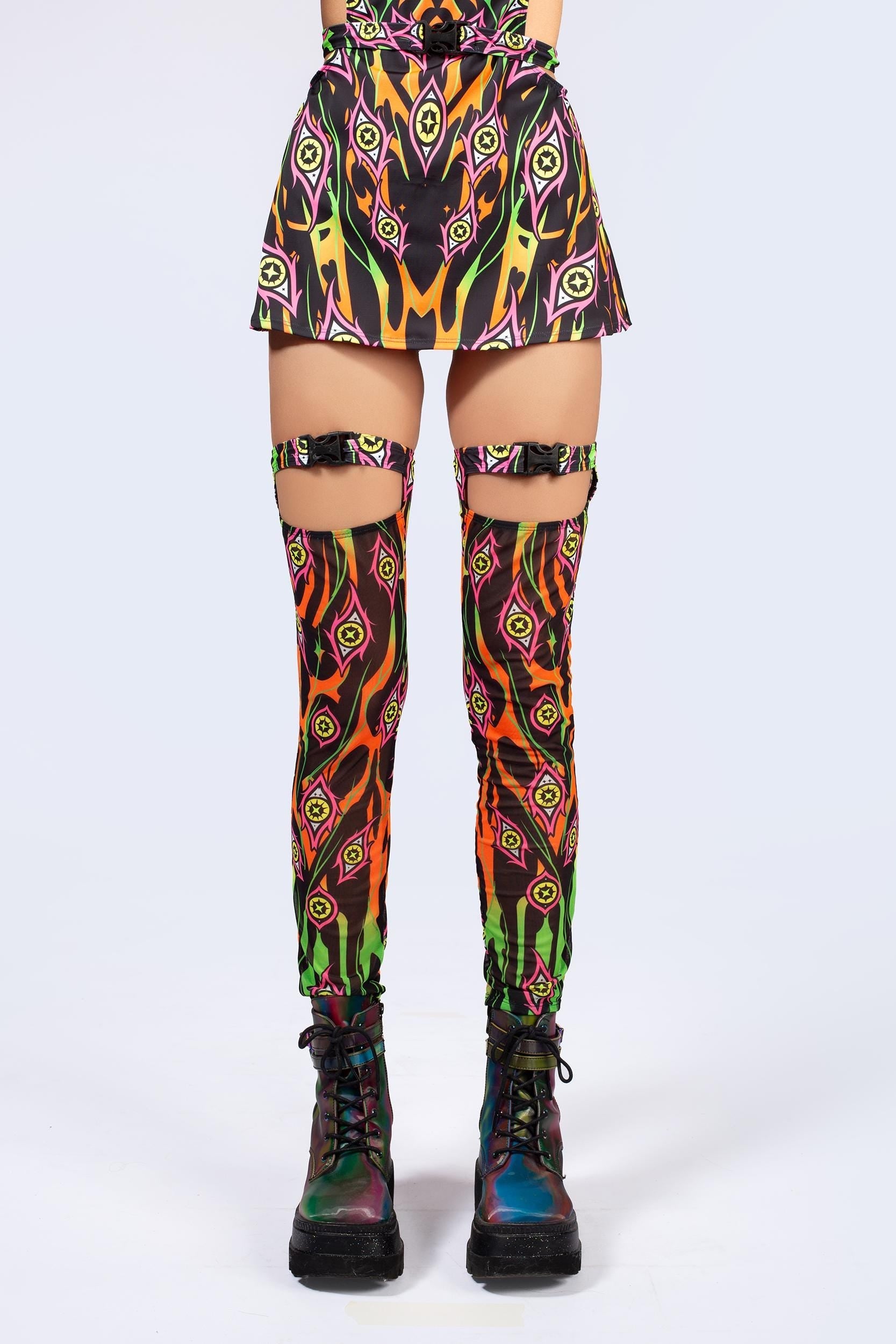 Burning On Buckle Cutout Dress