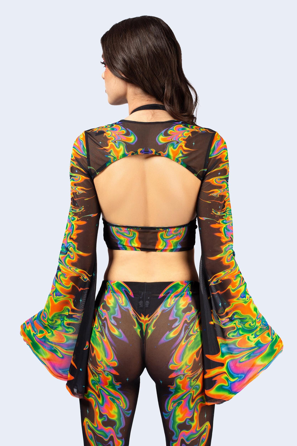 Aura Flow Criss Cross Top And Shrug