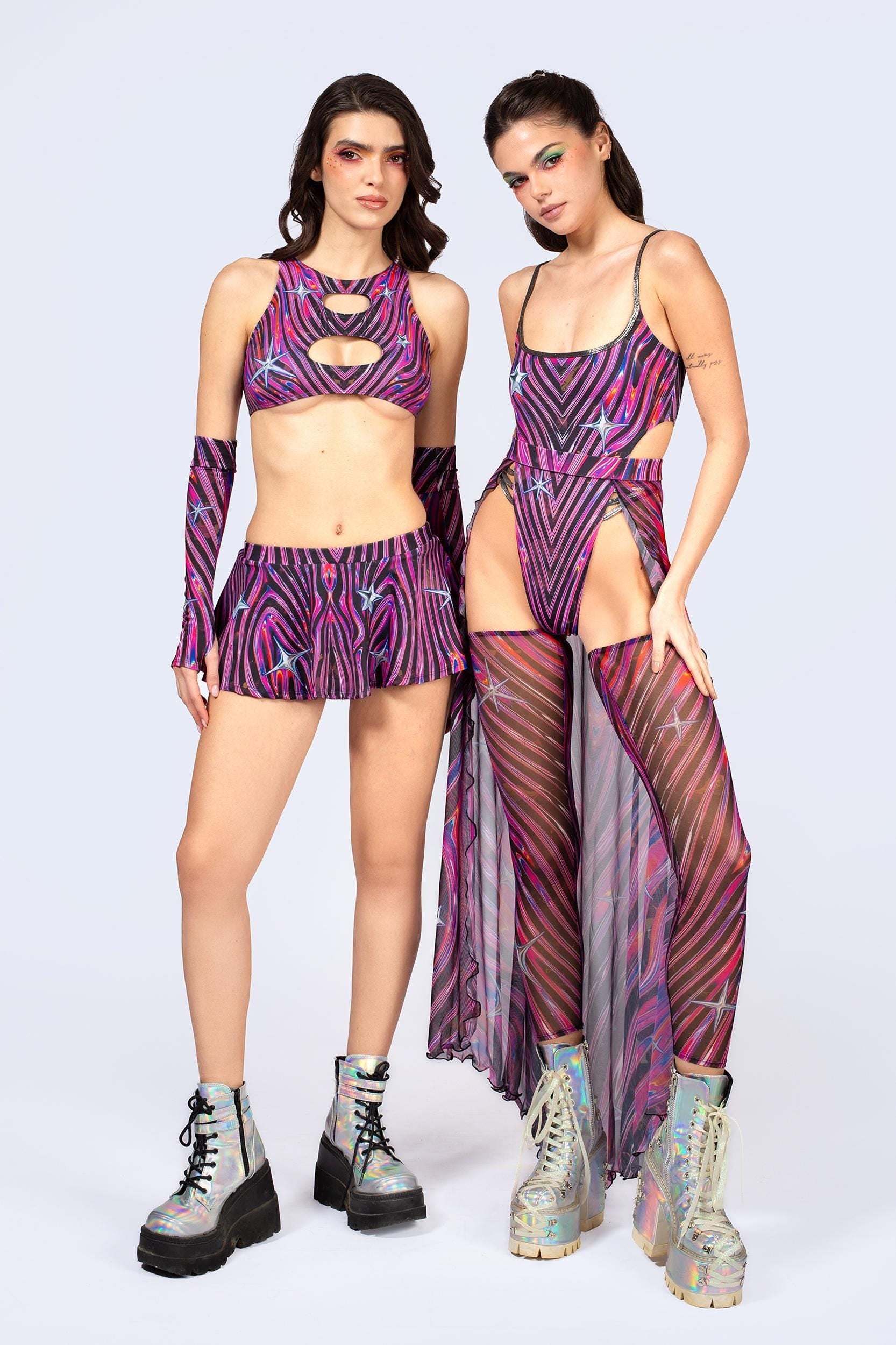 Powerhouse Open Front Skirt Set