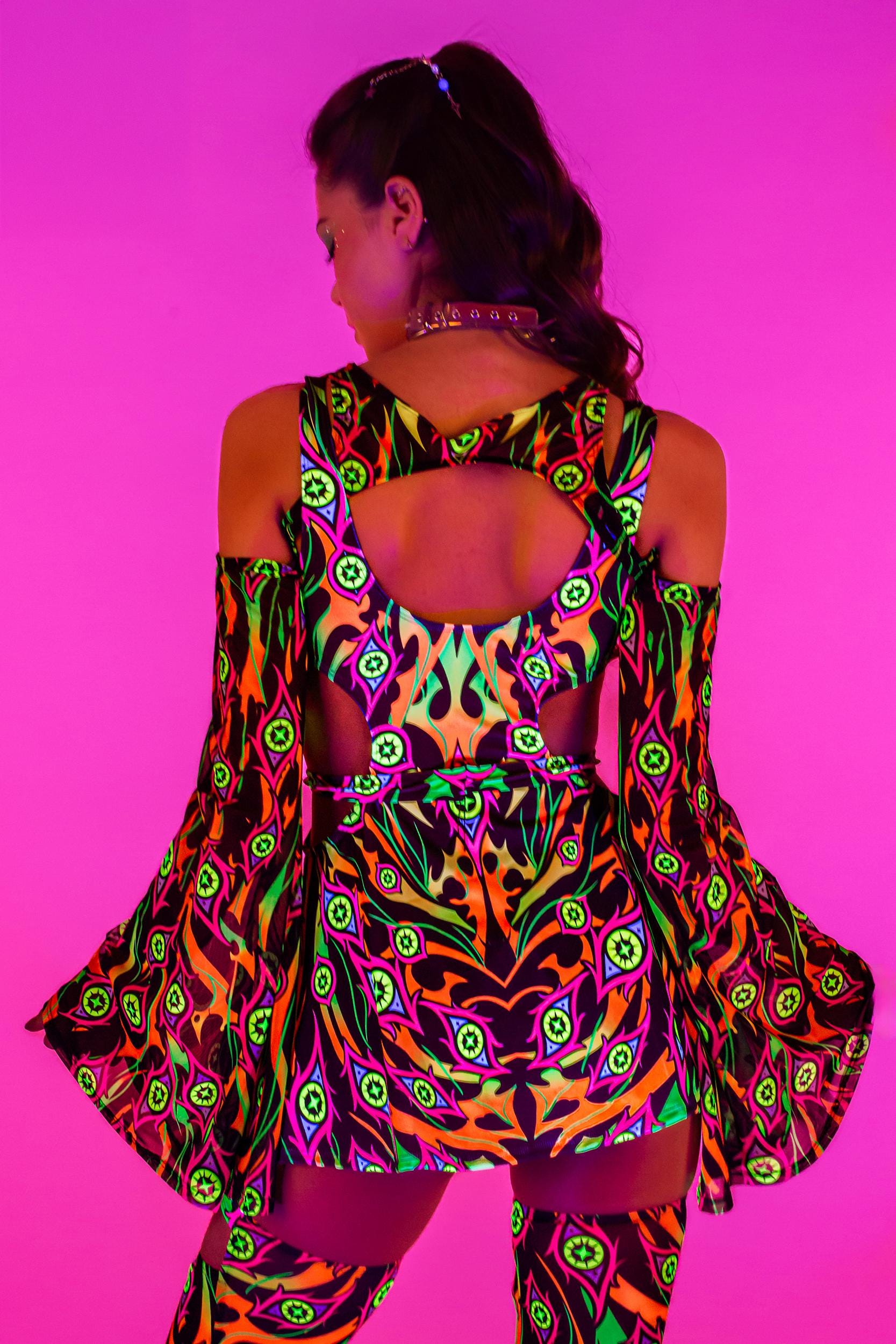 Burning On Buckle Cutout Dress