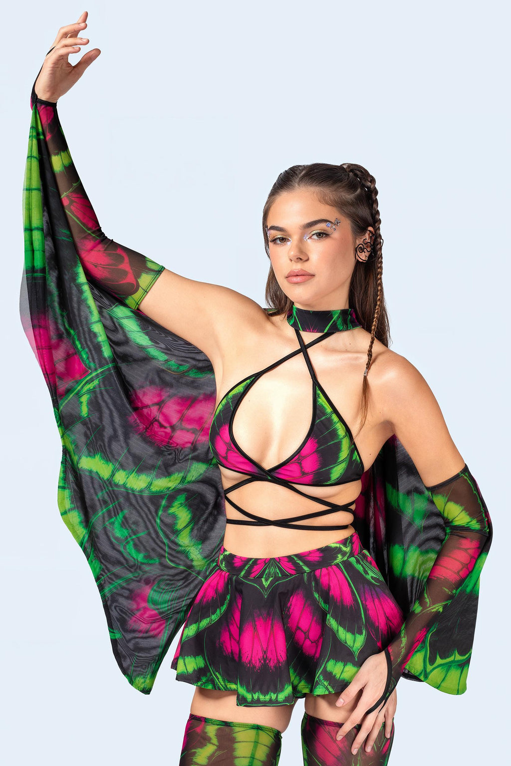 Glow Up Wrapped Triangle Top