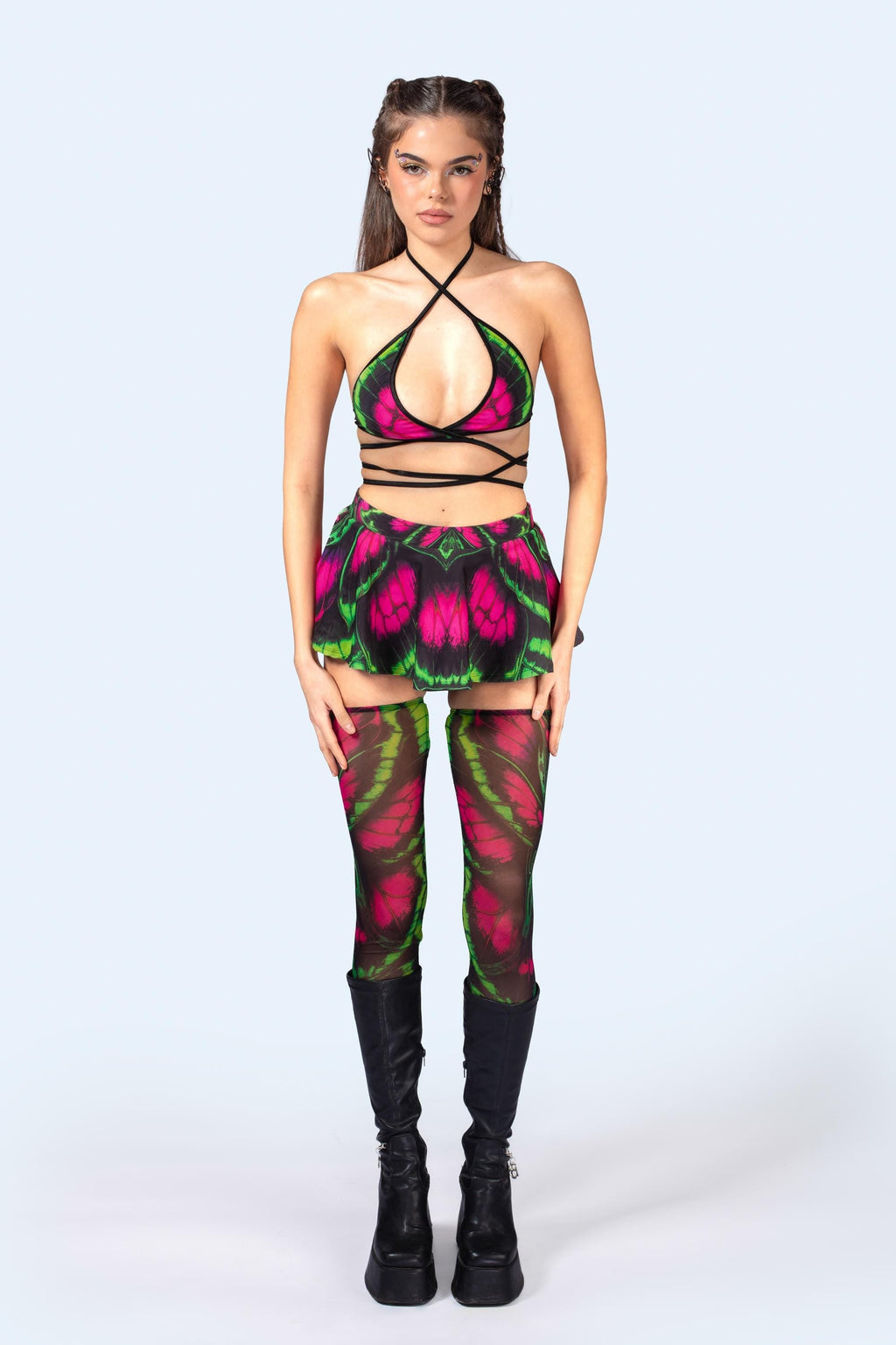Glow Up Wrapped Triangle Top