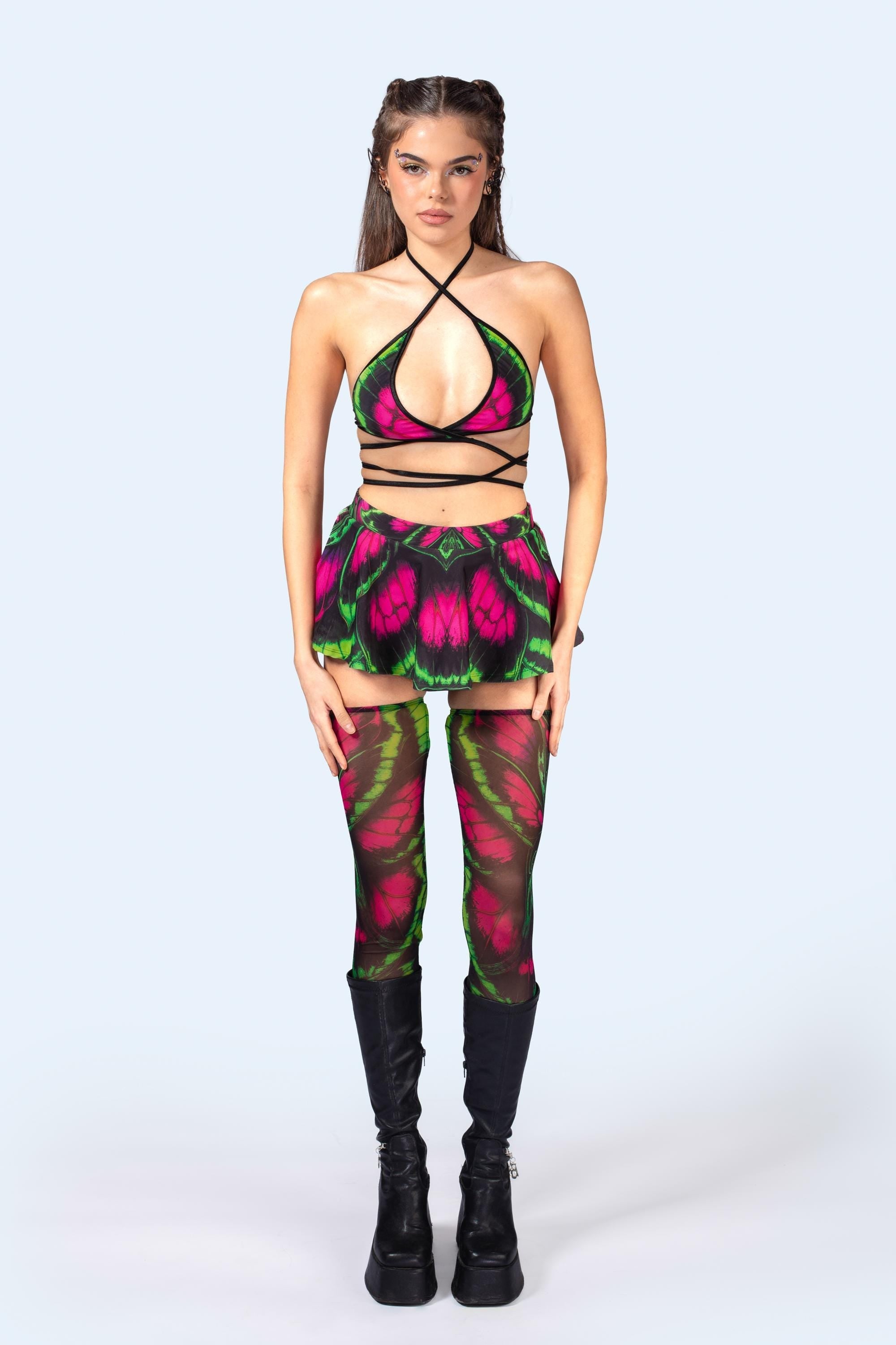 Glow Up Wrapped Triangle Top