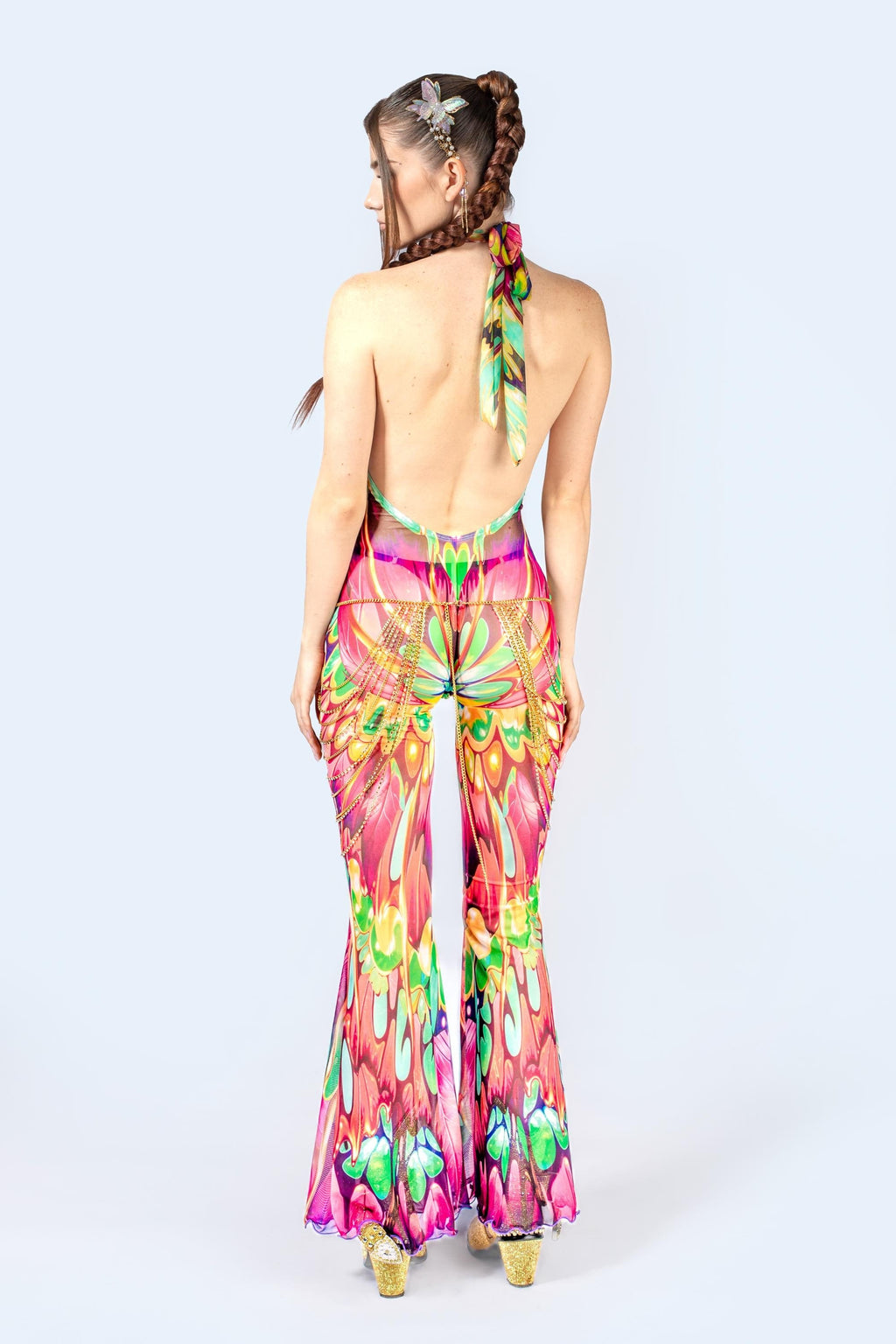 Micro Dose Mesh Halter Romper