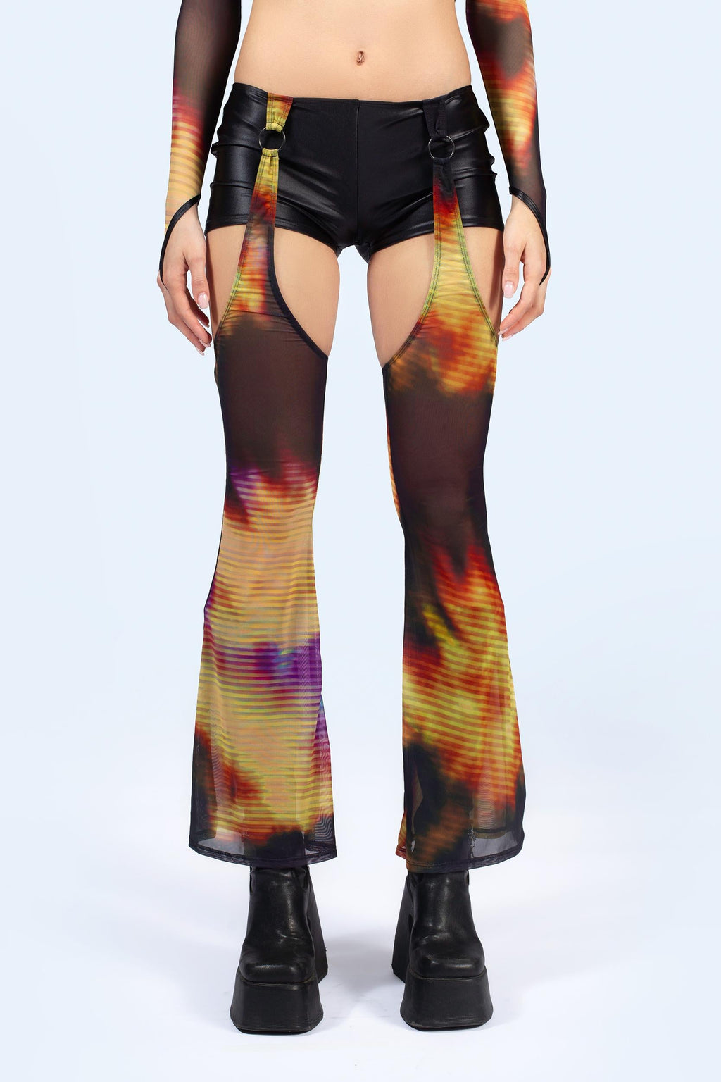 Display Top And Shorts With Chaps Set