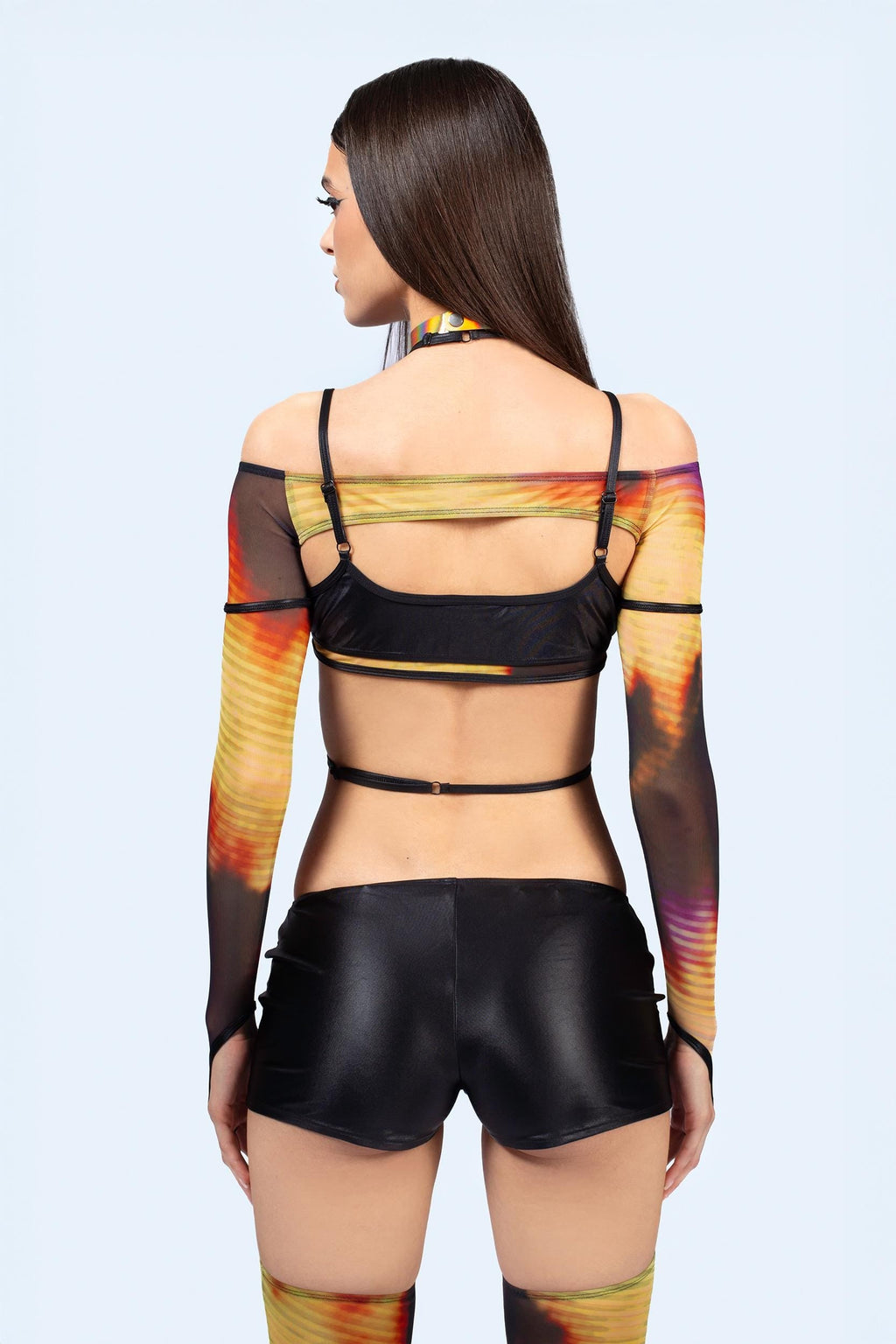 Display Top And Shorts With Chaps Set