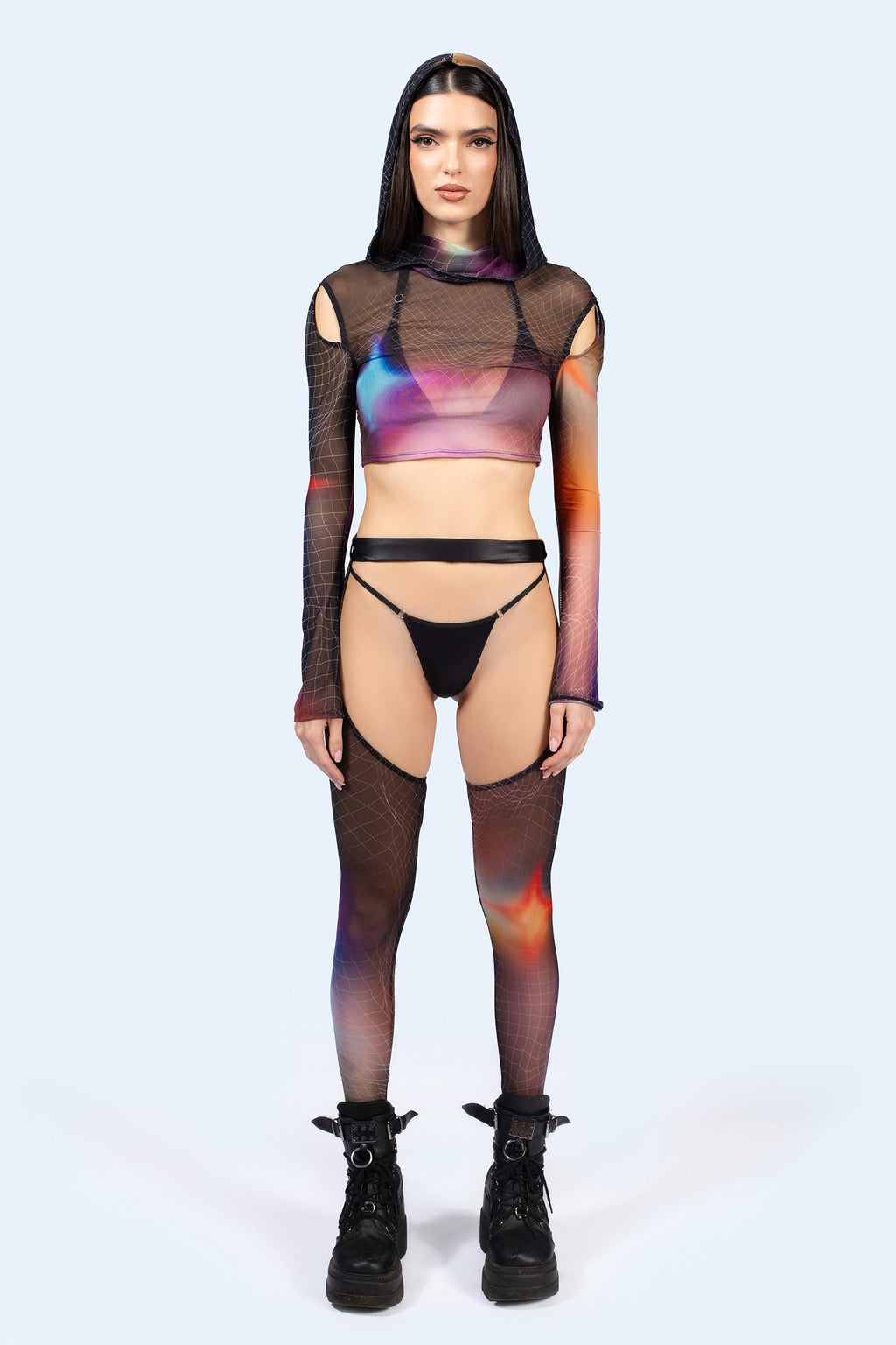 Aura Glow Mesh Chaps