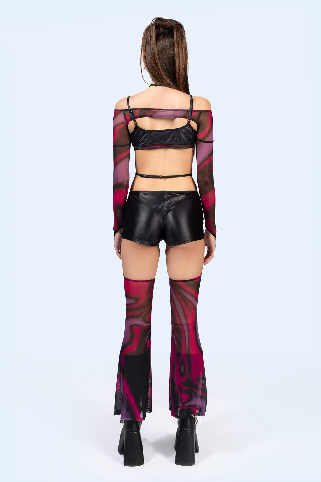 Flow Top And Shorts With Chaps Set