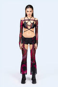 Flow Top And Shorts With Chaps Set