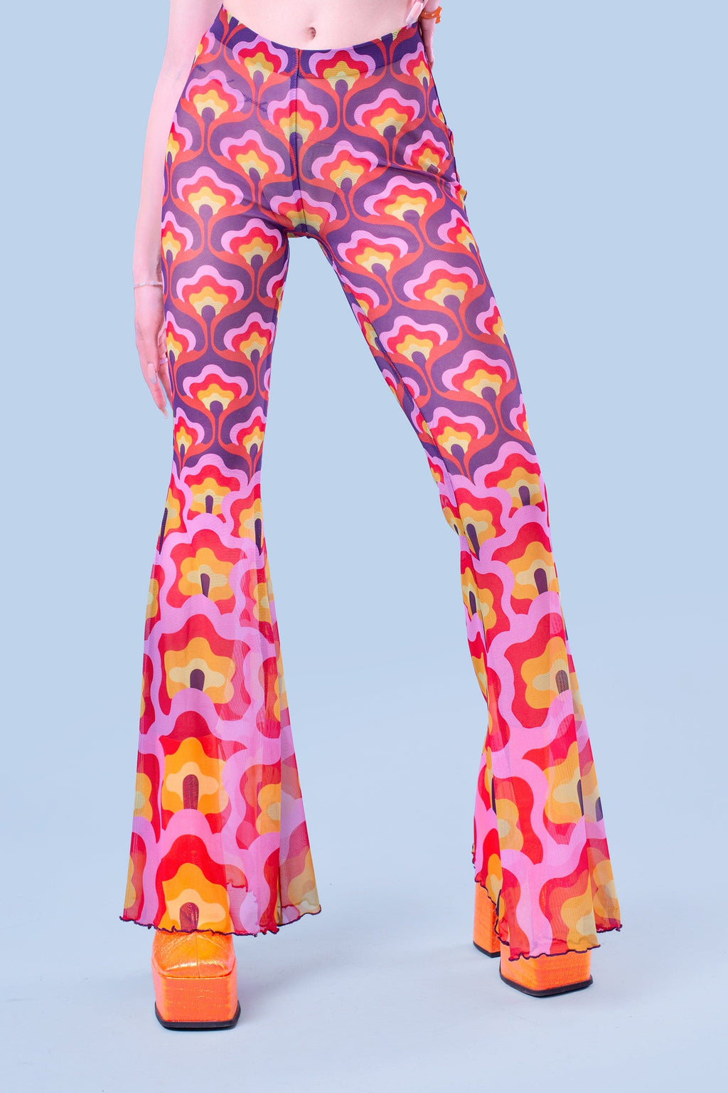 Flower Power Violet Bell Bottom Set